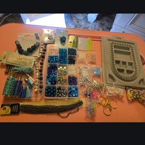 Vibrant Blue and  Jewelry Making Kit